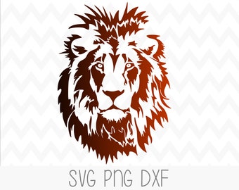Download Free Realistic Lion Head Etsy SVG Cut Files