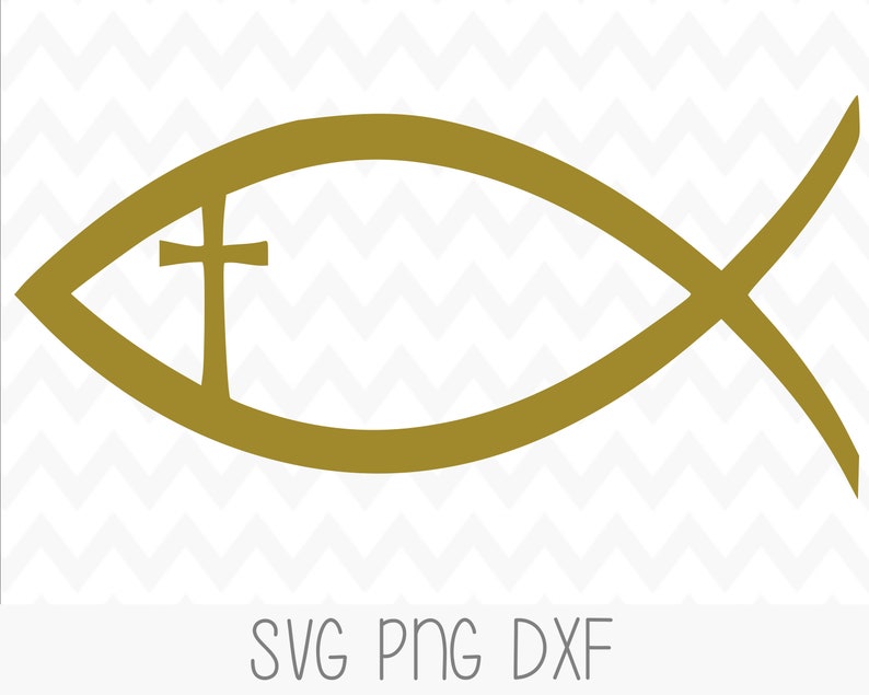 Download Christian Fish SVG File Religious cut For Cricut Cutting | Etsy