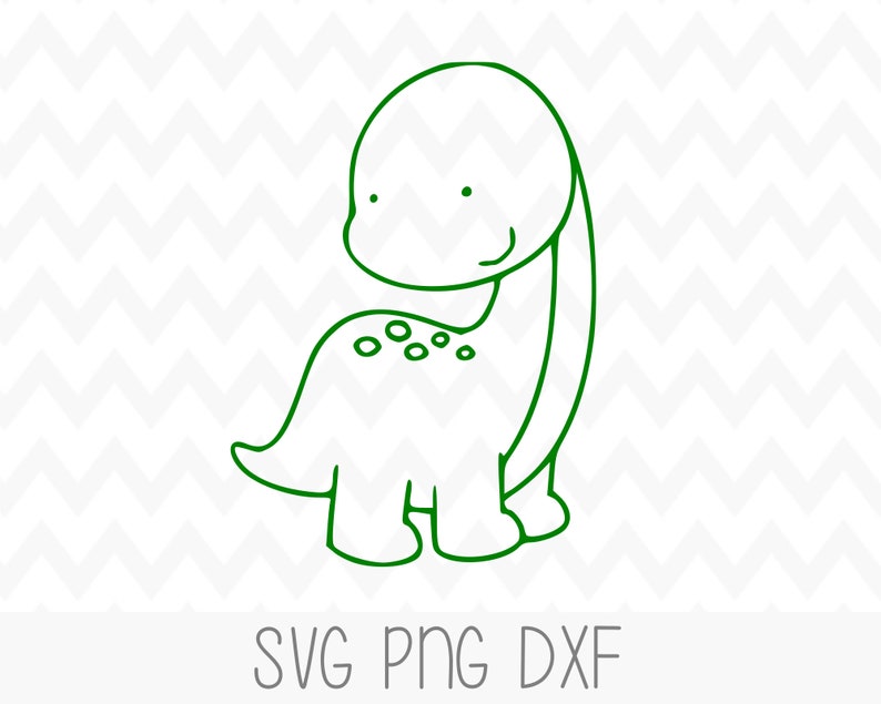 Download Cute Dino SVG Dinosaur svg Brachiosaurus svg For Cricut | Etsy