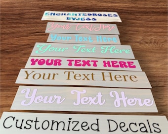 Custom text vinyl| Decals- Build Your Own Decals | Bridesmaid| Wedding Favors| Custom Stickers - Car Decals | Custom sticker | Name Decal