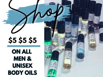 Body Oils, Roll-on Body Oils, Scented Oils, Fragrance Oils, Gift for everyone, Unisex