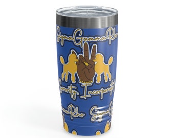 Vaso Sigma Gamma Rho: Regalo para la hermandad de caniches (20 oz)