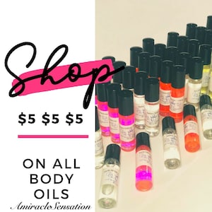 Women Body Oils | Pure Oil | 1/3 Oz Roll On Fragrances | Uncut Body Oil | Designer Type Perfume | Most Popular Brands | Best Sellers