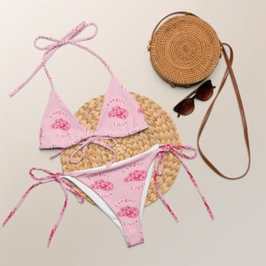Cowgirl Vibes String Bikini, Cowgirl Hat Swimsuit, Western Bikini, Cowgirl Swimsuit, Nashville Bachelorette Swimsuit, Western Bachelorette