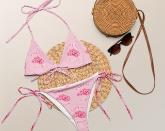 Cowgirl Vibes String Bikini, Cowgirl Hut Badeanzug, Western Bikini, Cowgirl Badeanzug, Nashville Bachelorette Badeanzug, Western Bachelorette