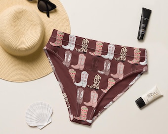 Slip bikini a vita alta stile cowgirl western / Solo slip bikini / Slip da bagno stile cowgirl / Bikini western / Costumi da bagno audaci / Costumi da bagno da festival