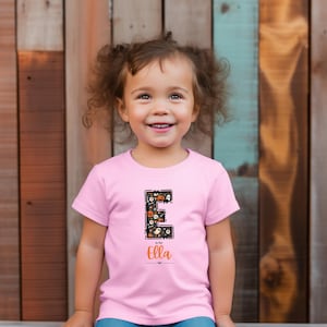 Personalized Toddler Halloween T-Shirt: Custom Name Tee for Girls