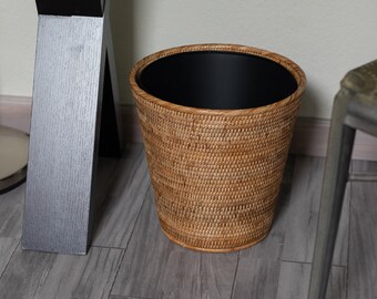 Wicker Basket With Liner Etsy
