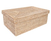 Artifacts Rattan Rectangular Storage Box with Lid