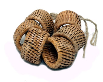 Artifacts Rattan™ Oval Napkin Rings - 6 piece set