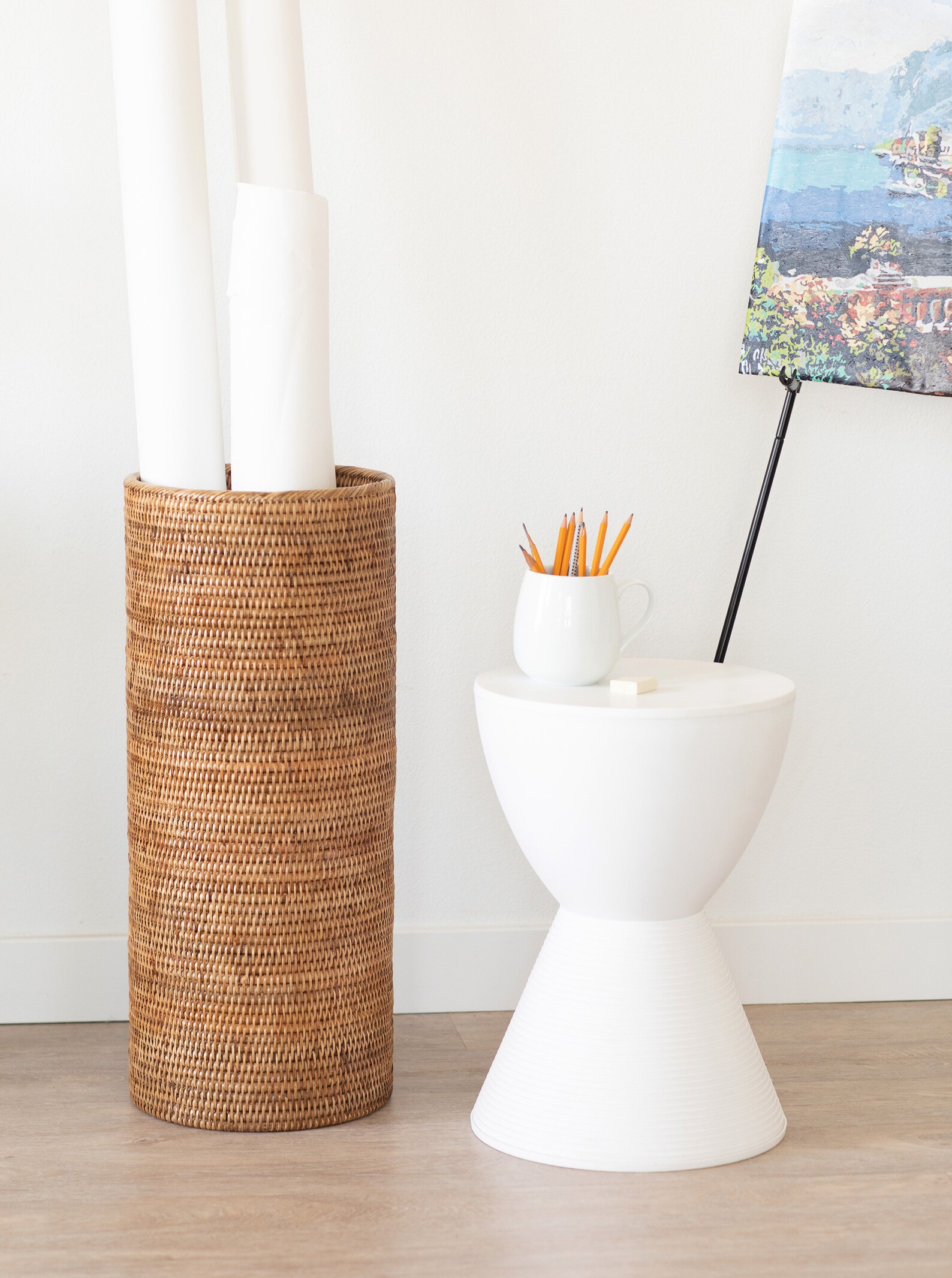 Artifacts Rattan™ Round Umbrella Basket Etsy