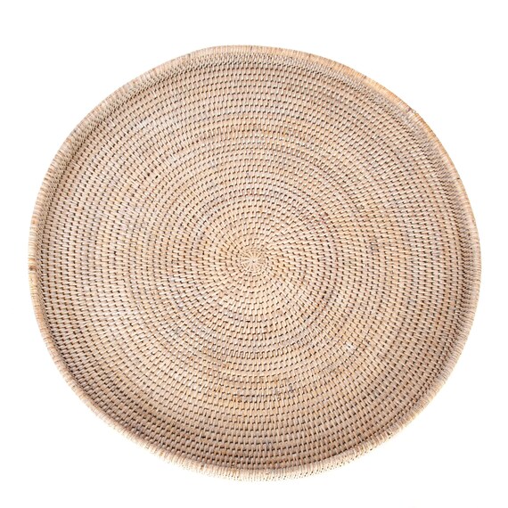 Artifacts Rattan Round Ottoman Tray Ireland Artifacts Rattan Round Ottoman Tray, Saboga Round Ottoman Coffee Table Trays