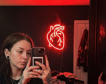 Custom Neon Sign | Design Your Own Art | Gothic Home Decor | Tattoo Studio Logo | Edgy Bedroom Wall Light | Personalized Gift