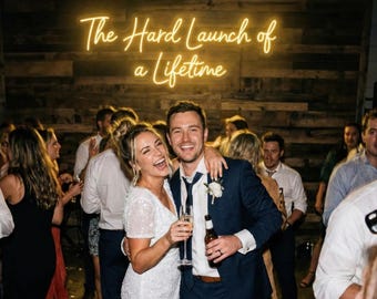 Wedding Reception Decor | Custom Quote Neon Sign | After Party Photo Booth | Funny Wedding Art | Dance Floor Light | Trendy Bridal Backdrop