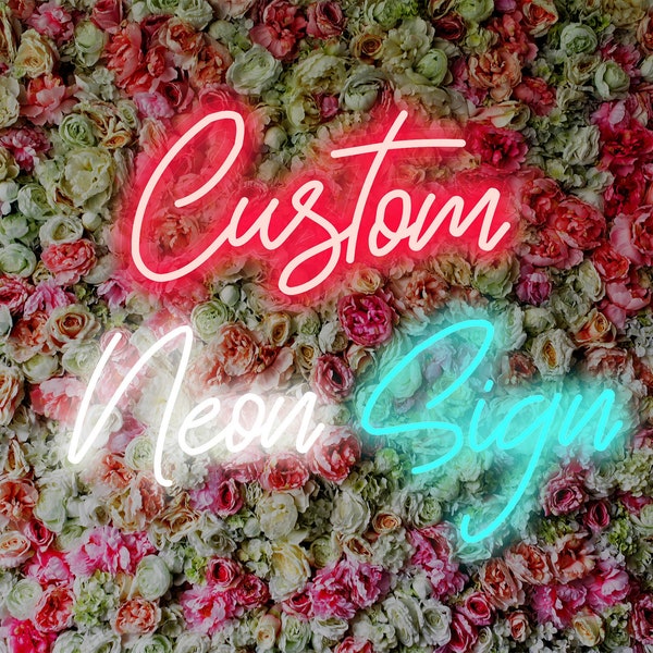 Custom Neon Sign with Any Text Design Logo, Neon Sign for Home, Outdoor, Bar Decor, Best Gift