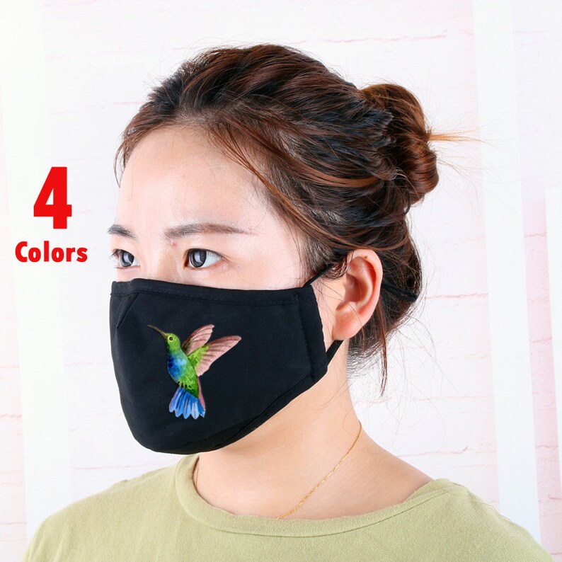 Hummingbird Face Masks Bird Face Mask Nose Wire Adjustable PM Etsy