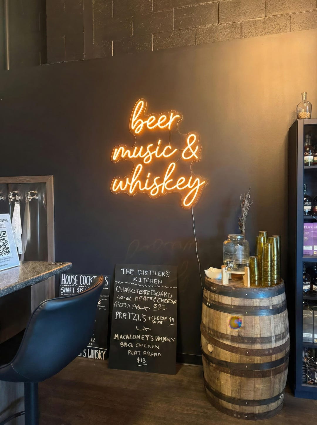 Custom Home Bar Neon Sign | Speakeasy Wall Decor | Whiskey Lounge Light ...