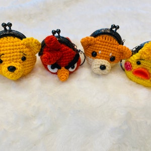 Monedero Amigurumi hecho a mano, monedero de crochet, monedero lindo, monedero cruzado, bolso de niña, bolso de crochet, billetera para niña, regalo de cumpleaños