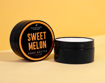 Sweet Melon Body Butter with Whipped Shea Butter, Mango Butter, Sweet Orange and Vanilla Oils and Vitamin E