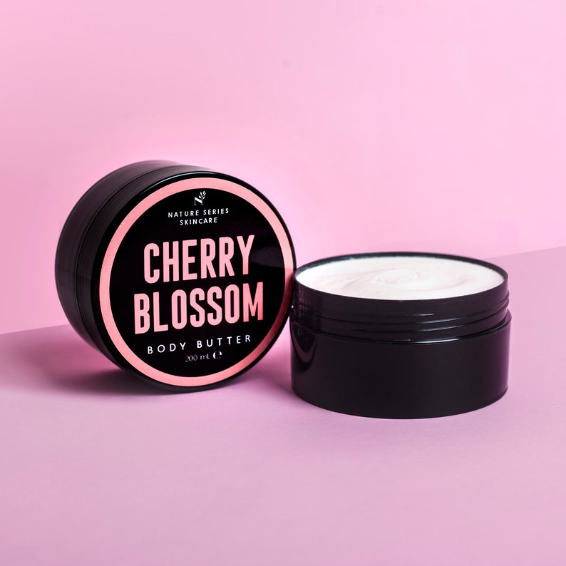 Cherry Blossom Body Butter with Whipped Shea Butter, Mango Butter, Lavender and Ylang Ylang Oils and Vitamin E image 1