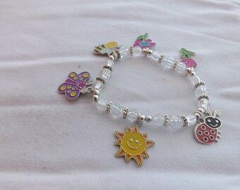 Spring charm bracelet