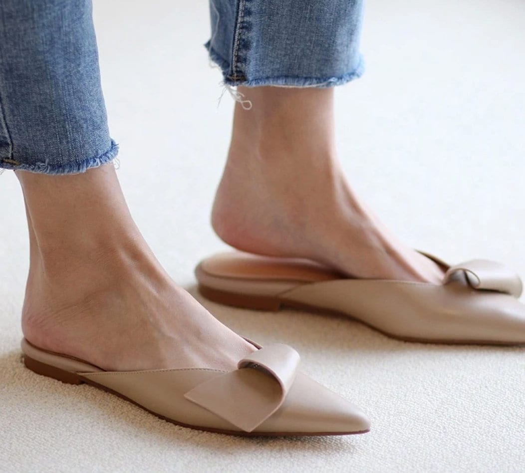 Brown Leather Mules - Etsy