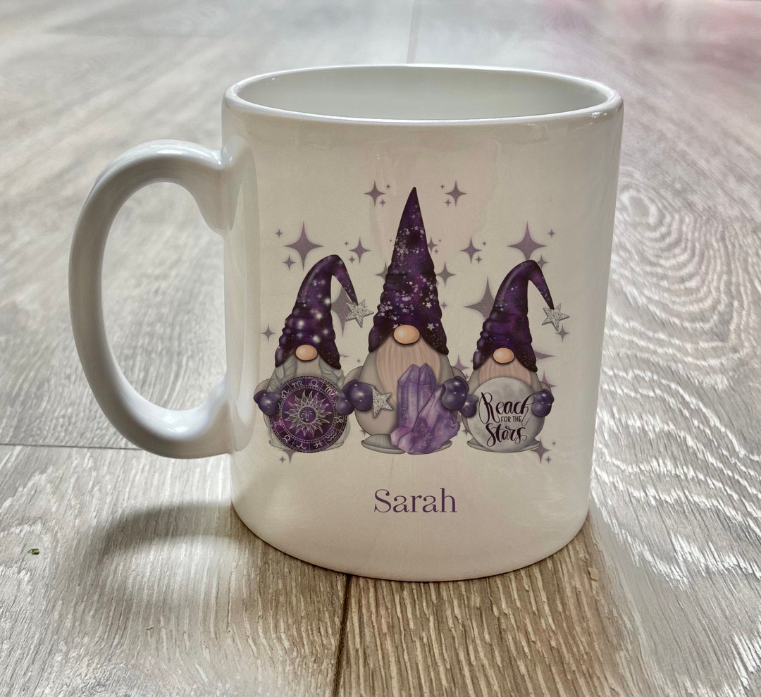 Personalised Gonk Mug Personalised Crystal Mug Gonk Crystals Birthstone