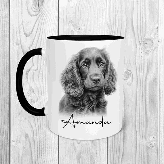 Personalised Cocker Spaniel Mug Personalised Cocker Spaniel Birthday Cocker Spaniel Mum Gift for Her Cocker Spaniel Dad Mug Etsy