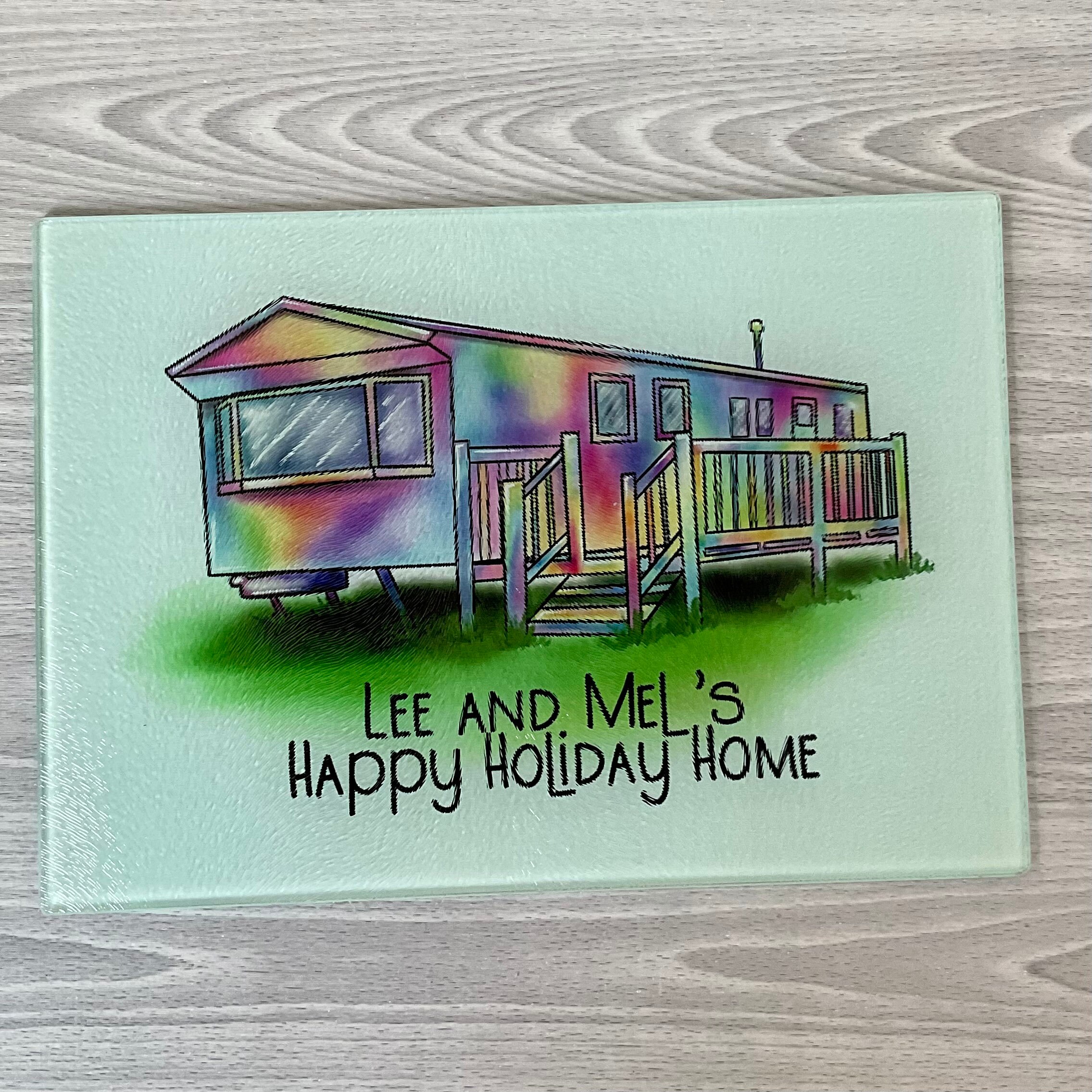 Personalised Static Caravan Gift Static Caravan Chopping Etsy UK
