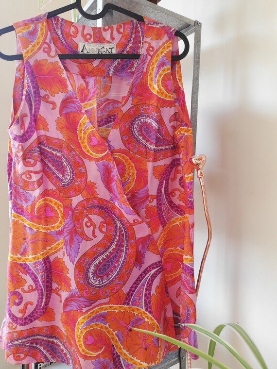 AnnaCat Vintage silk blouse