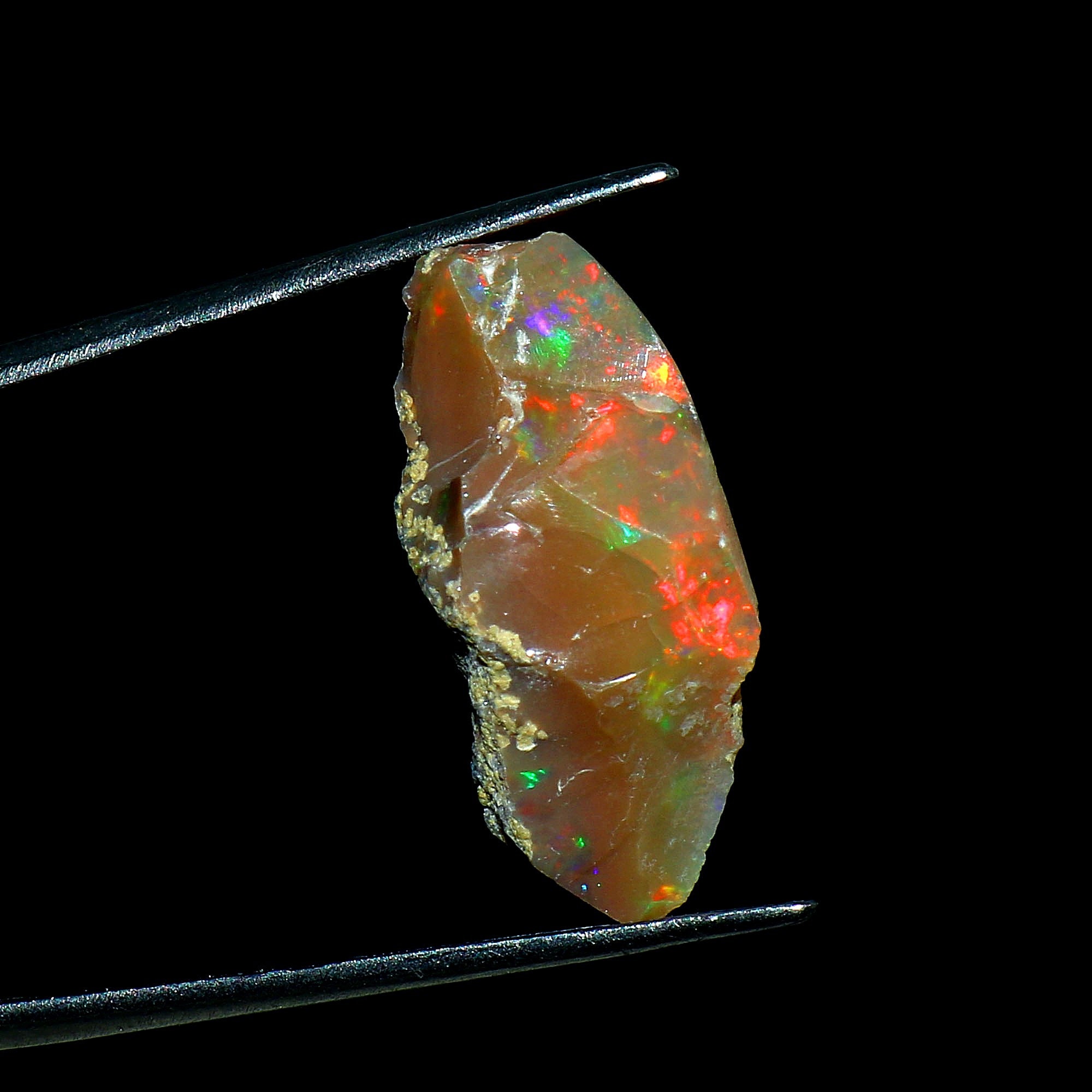 Opale éthiopienne Brute Naturelle 8,50 Carats - Multi-feu - Qualité Excellente - Neuf Sans Emballage