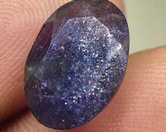 AAA+ Quality Natural Iolite Sunstone Cut Oval Shape Multi Coulor Sparkling Iolite Sunstone Glitter Fire Loose Gemstone For Making Jewelry