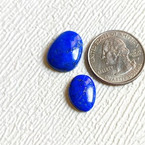 14 Cts Natural&Genuine Lapis Lazuli Cabochon Gemstone For Jewelry Making Blue Birthstone Lapis Lazuli Gemstone