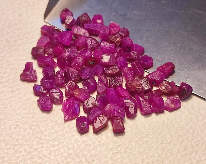 100% Natural African Ruby Rough Natural Shape Earth Mined Ruby Raw ...