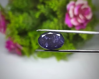 Pietra preziosa sfaccettata in iolite sunstone naturale e autentica/pietra preziosa sfaccettata in iolite sunstone sciolta per realizzare gioielli/taglio in iolite sunstone iniettato di sangue