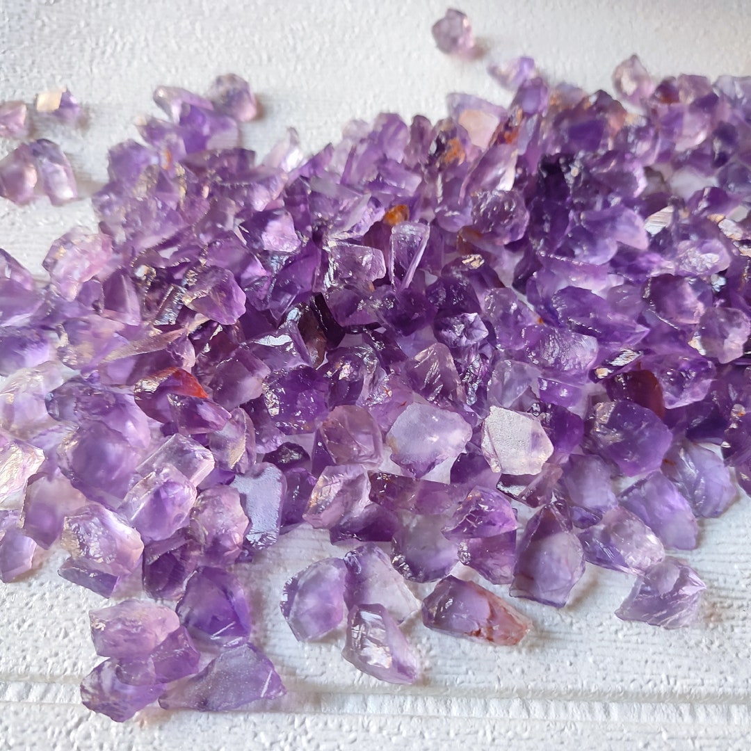 50cts From Lot Top Quality Natural Raw Amethyst Rough for Making ...