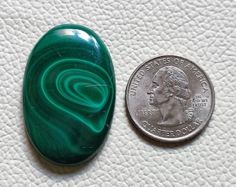 68.60 Cts Top Quality Natural Malachite Cabochon Gemstone For Making Jewelry Pendant Size Oval Shape Loose Malachite Cabochon Gemstone