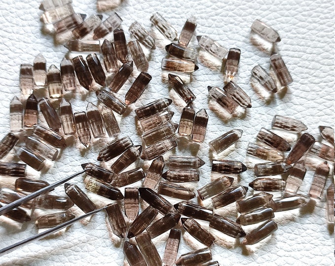 Wholesale Natural Smoky Quartz Crystal Points Crystal Faceted Gemstone Pencil Beautiful Gemstone Crystals Smoky Quartz Hand made Pencil