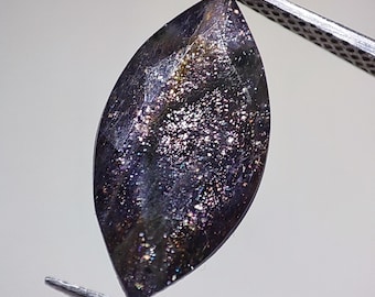 3.9Ct Natuurlijke Premium Kwaliteit Ioliet Zonnesteen Gesneden Marquise Vorm Ioliet Zonnesteen Bloeddoorlopen Ioliet Zonnesteen Losse Edelsteen Voor Het Maken van sieraden