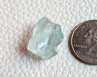 100% Natural&Genuine Aquamarine Calibrated Rough Gemstone Natural Shape Aquamarine Rough March Birthstone Aquamarine Specimen