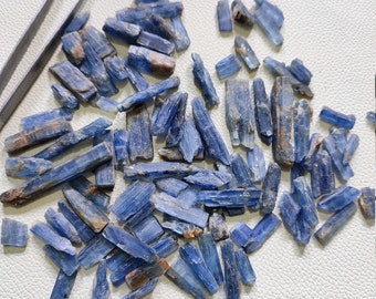 100Cts 12to15Pcs From Same Lot Natural Kyanite Raw Loose Kyanite Rough Jewelry Making Kyanite Raw Top Clean Kyanite Raw Wholesale Kyanite CA