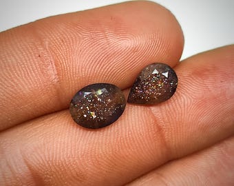 アイオライトサンストーンパームストーン、美しい天然アイオライト