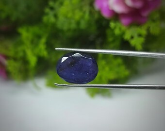 Natural&Smooth Iolite Sunstone Faceted Gemstone| Loose Iolite Sunstone For Making Jewelry| Glittery Iolite Sunstone Cut