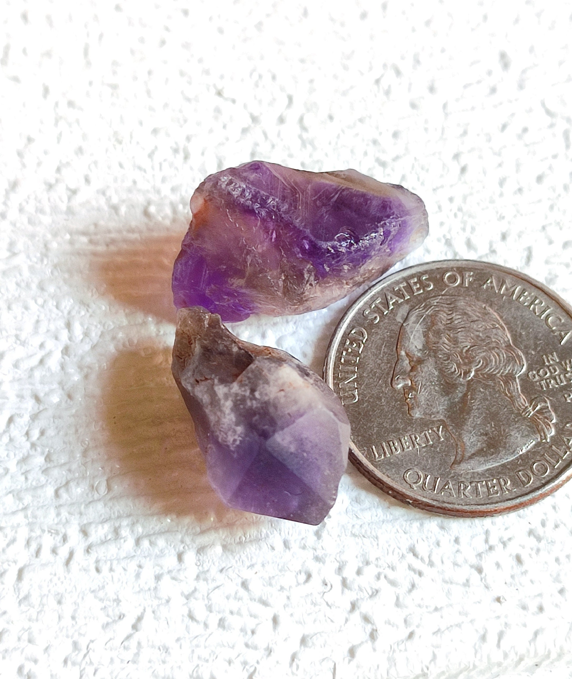 02 Pieces Fine Quality Raw Natural Amethyst Rough for Making Jewelry ...