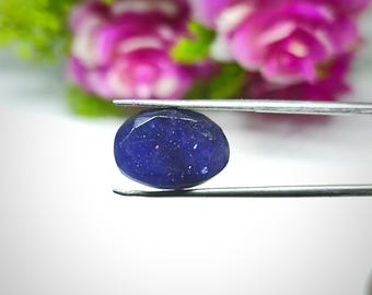 Piedra preciosa facetada de iolita 100 % natural/piedra solar de iolita suelta para hacer joyas/piedra solar de iolita inyectada en sangre