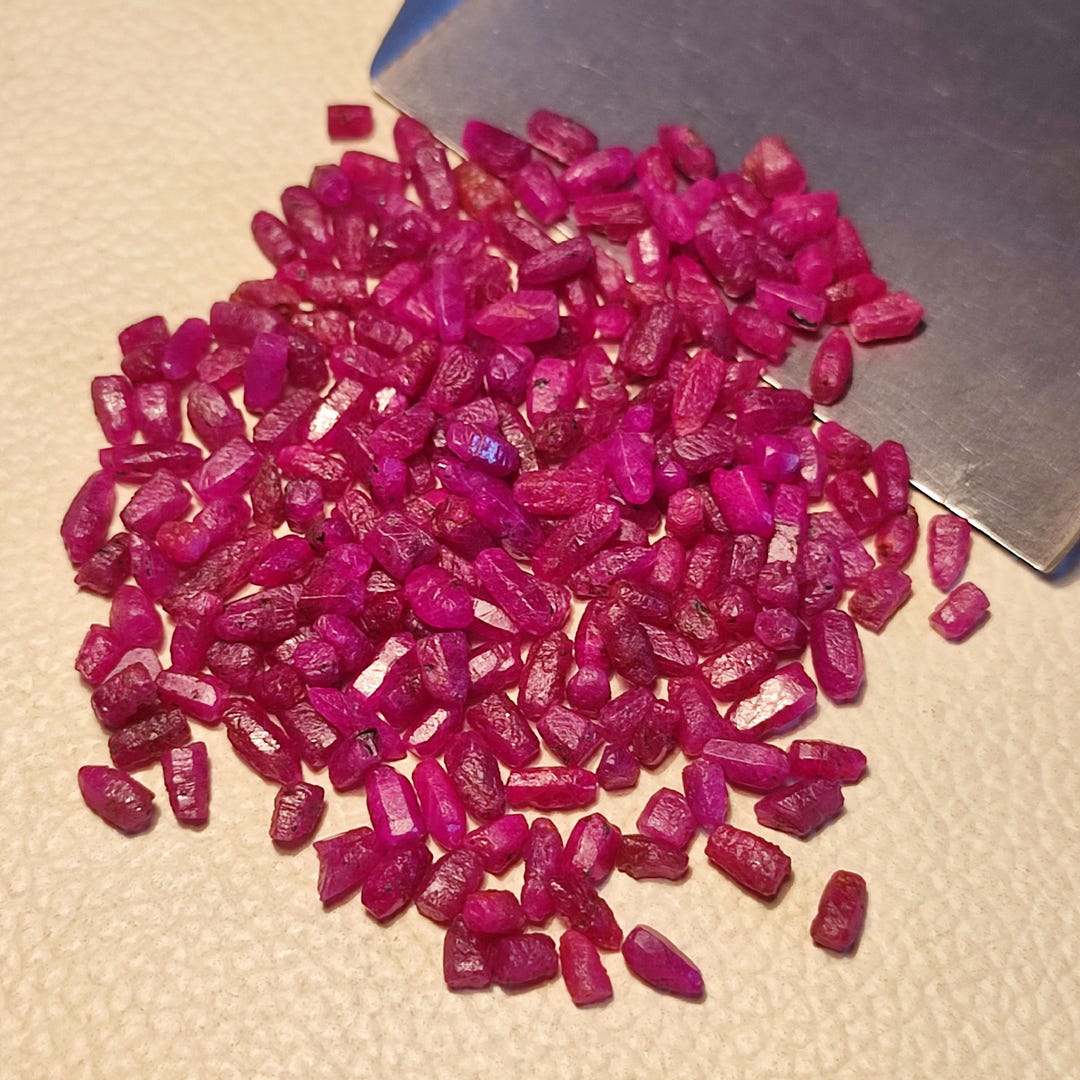 Top Quality Natural African Ruby Rough Lot Pancil Shape Ruby Raw ...