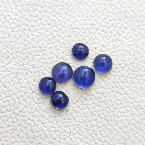 【一点物】アイオライトサンストーン ルース  ⑥.˚ 6個アイオライトサンストーンカボションロット、天然アイオライト