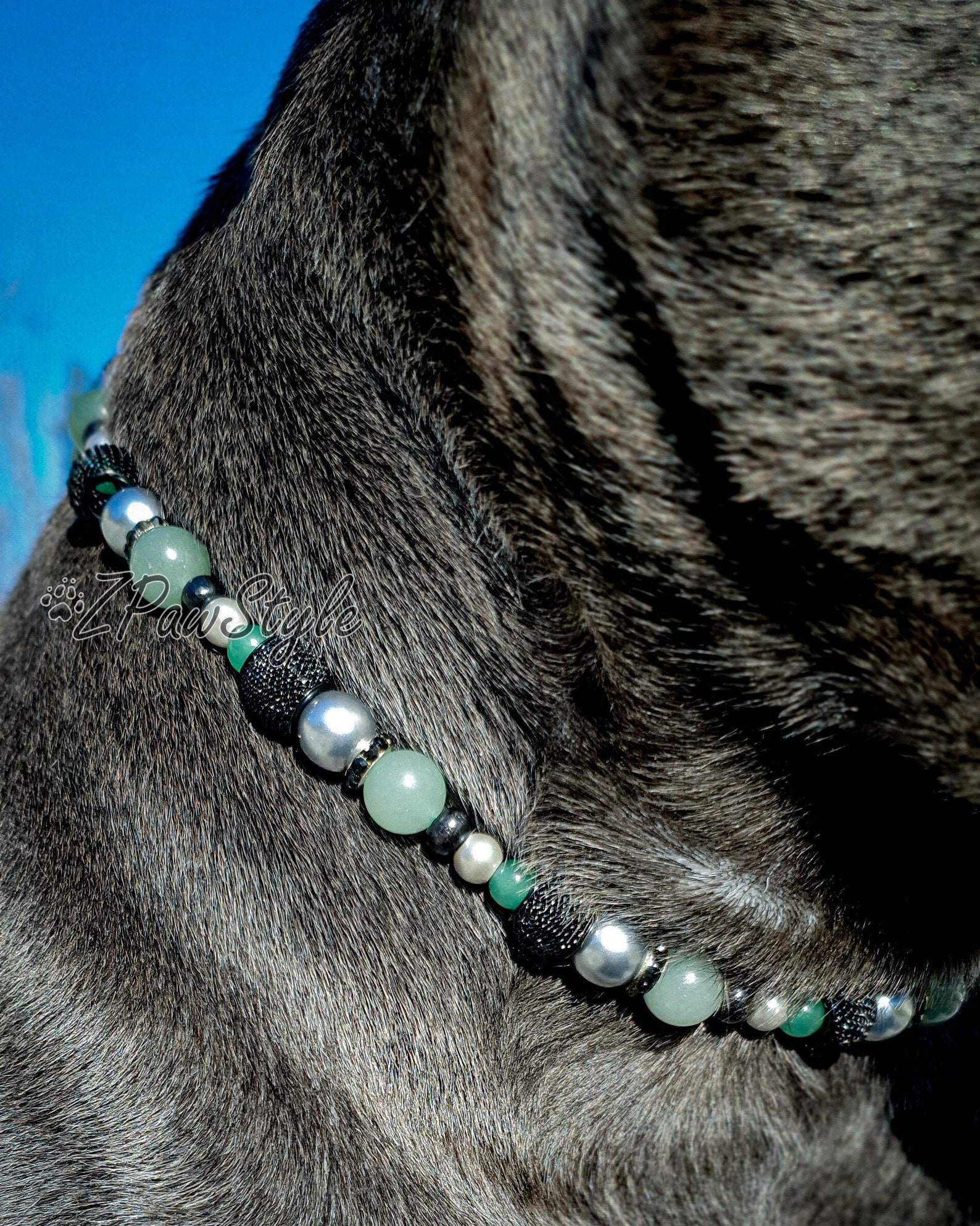Beaded Necklace Collar Jewellery for Dogs Staffy Pitbull Etsy