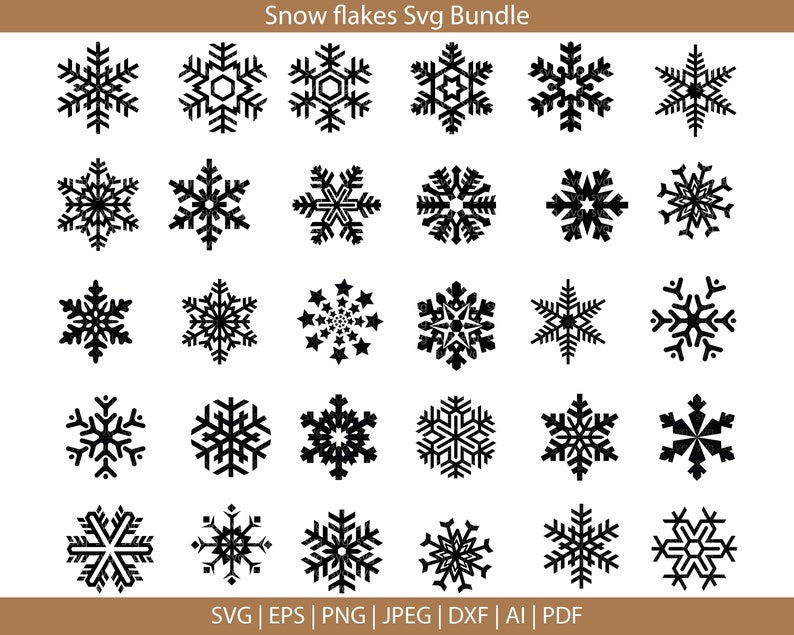 Download Snowflake Svg bundle Flake Winter svg Christmas svg Winter ...