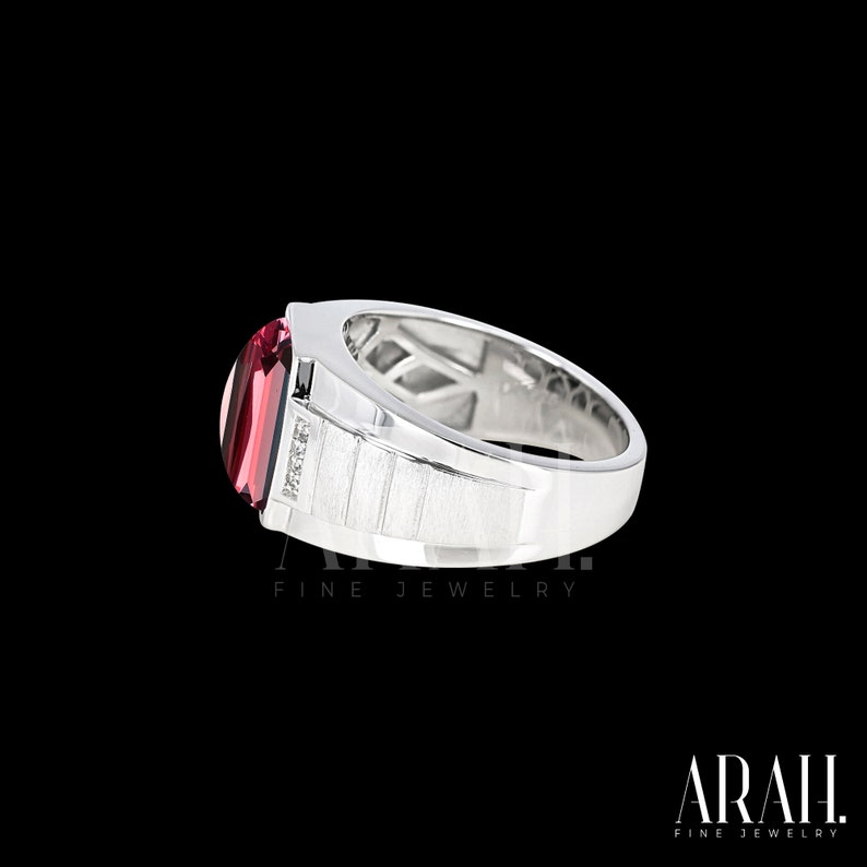 Mens Ruby Ring Cushion Pigeon Blood Ruby Pinky Ring for Men - Etsy